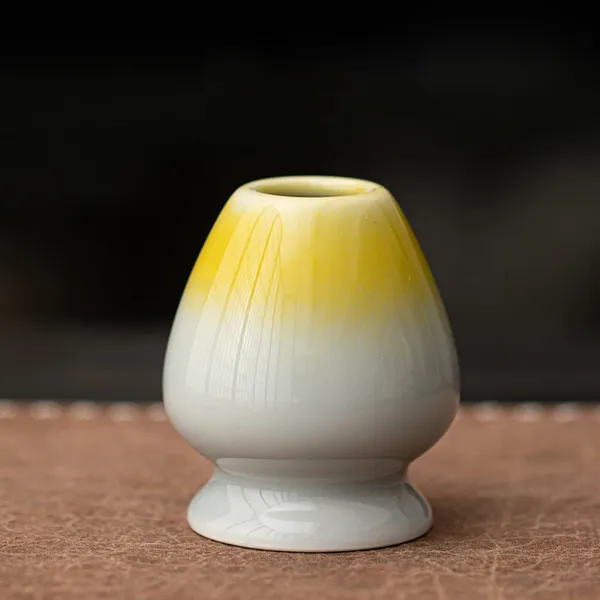 Gradient Yellow glaze matcha whisk holder